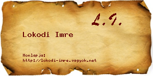 Lokodi Imre névjegykártya
